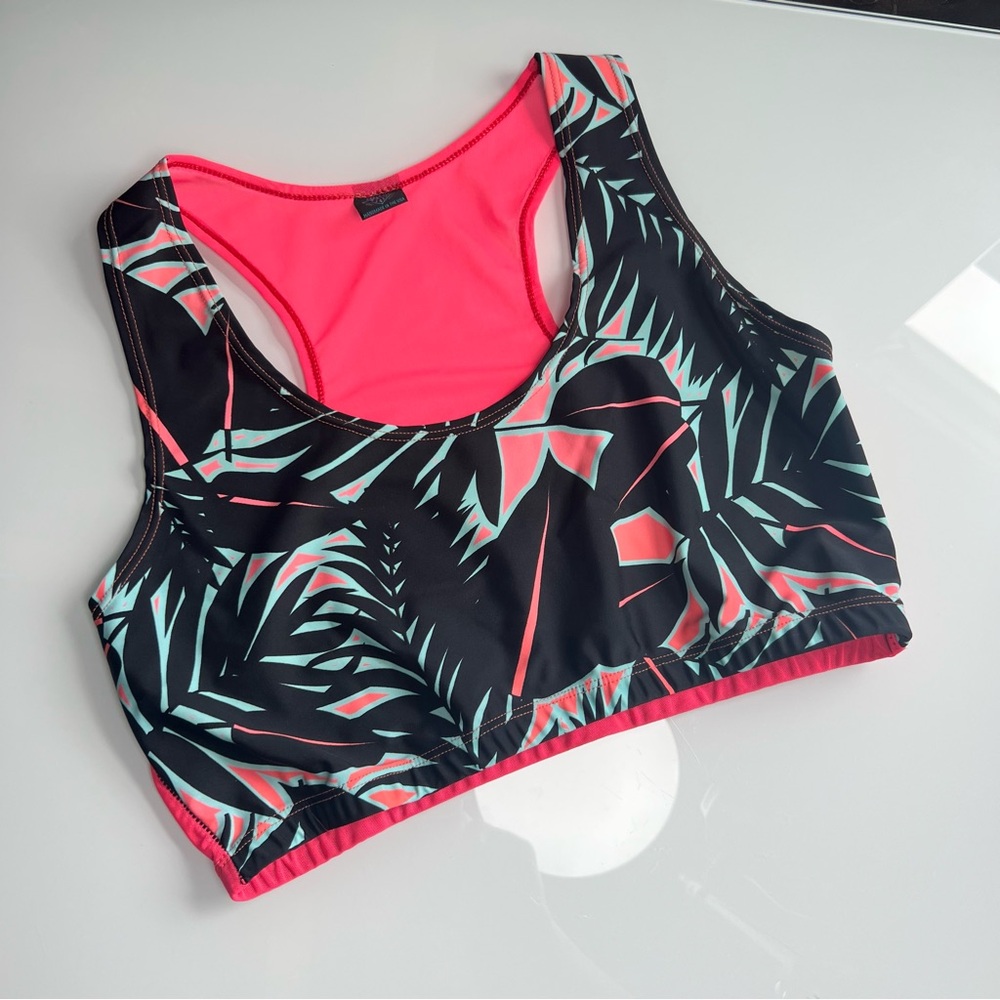 UV Reactive FRW mesh back sports bra top